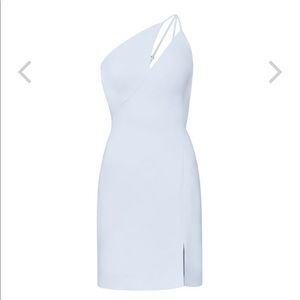 NWT BCBG One Shoulder Strappy Cutout Mini Dress